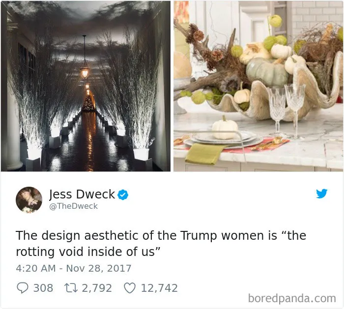 64 Hilarious Reactions To Melania Trump's 'Creepy' White House Christmas Decorations
