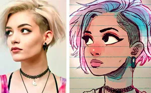 Illustrator Turns Strangers Into Manga-Like Characters, And The Result Is Pretty Awesome
