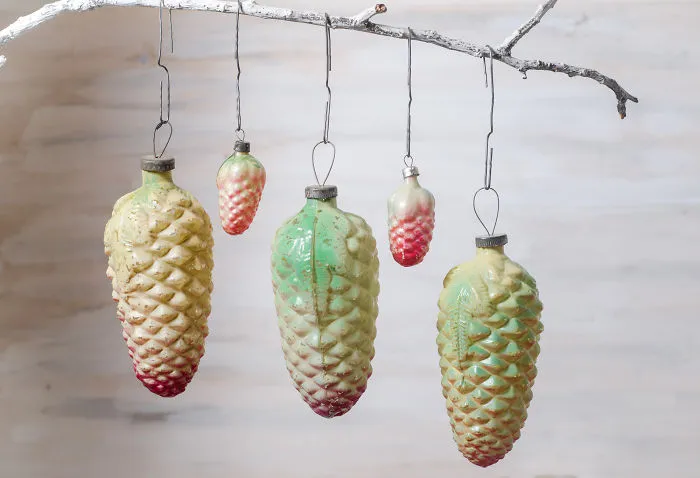 Vintage Ornaments For Real Christmas Spirit.