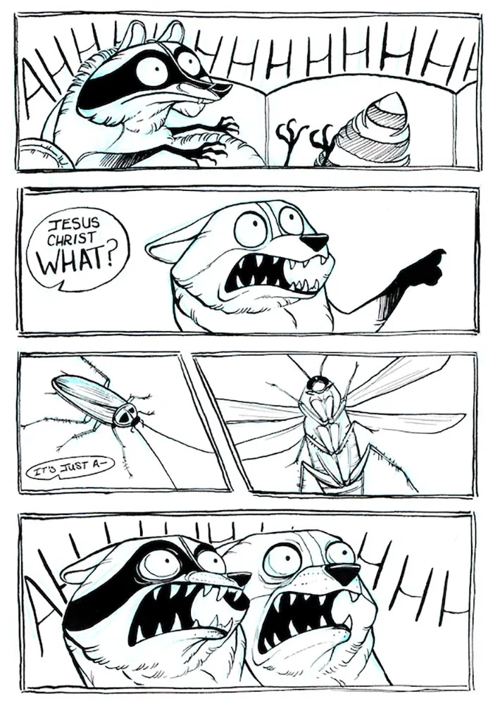 32 Darkly Hilarious Comics About A Raccoon That All Adults Will Relate To