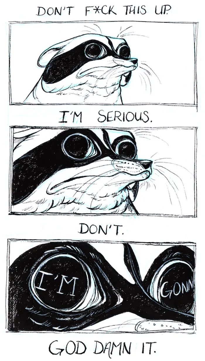 32 Darkly Hilarious Comics About A Raccoon That All Adults Will Relate To