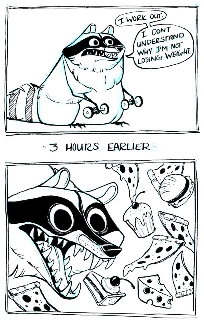 32 Darkly Hilarious Comics About A Raccoon That All Adults Will Relate To