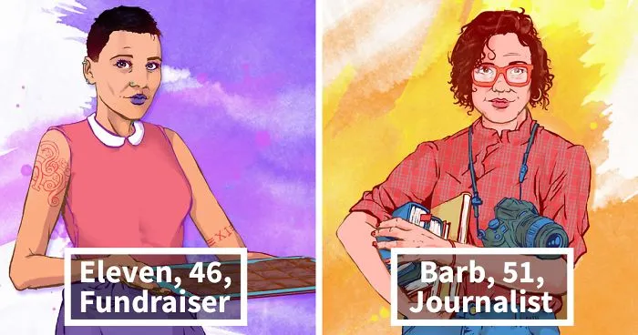 Illustrator Imagines What Stranger Things Characters Are Doing Now, 33 Years Later