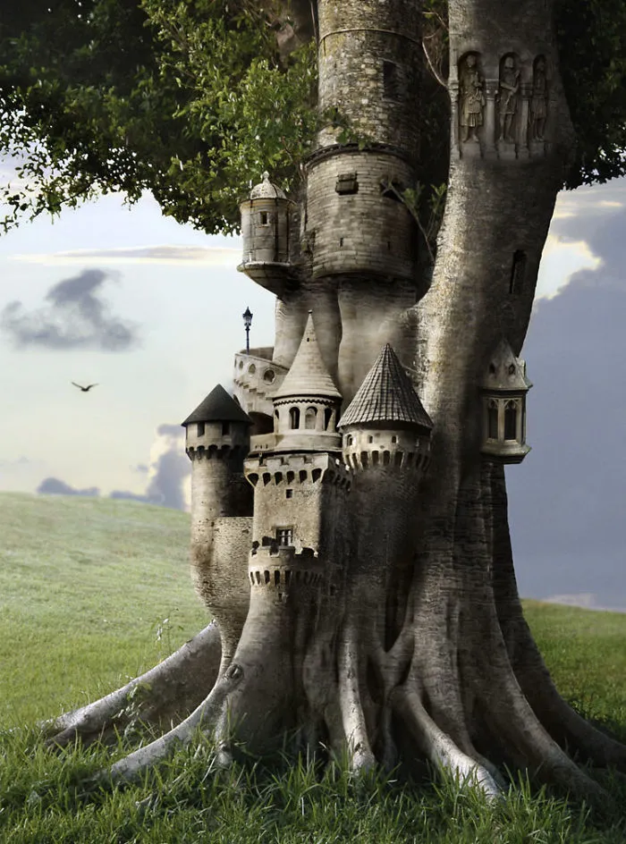 Artists Build Houses In Photoshop Using Everyday Objects And We Wouldn't Mind Living In Some Of Them