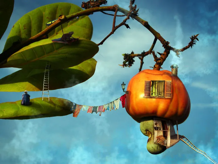 Artists Build Houses In Photoshop Using Everyday Objects And We Wouldn't Mind Living In Some Of Them