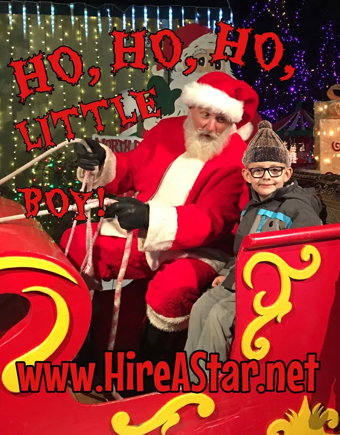 Ralphie Rides With Santa
