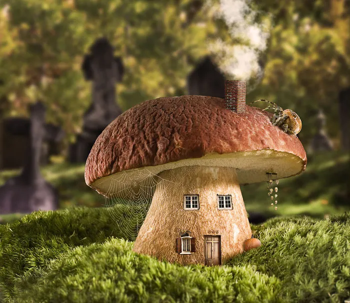 Artists Build Houses In Photoshop Using Everyday Objects And We Wouldn't Mind Living In Some Of Them
