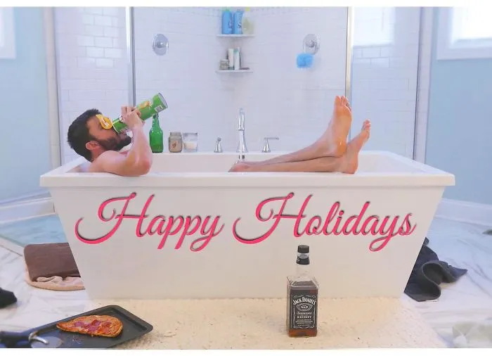 Soccer Coach Let Me Watch His House While He's On Holiday. Hope He Appreciates My Christmas Card... I Expect Some Laps