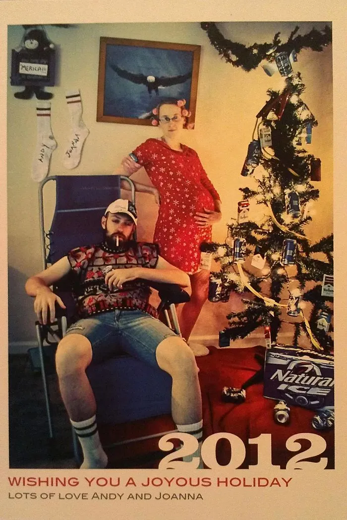 My Fiancee And I Made A Christmas Card