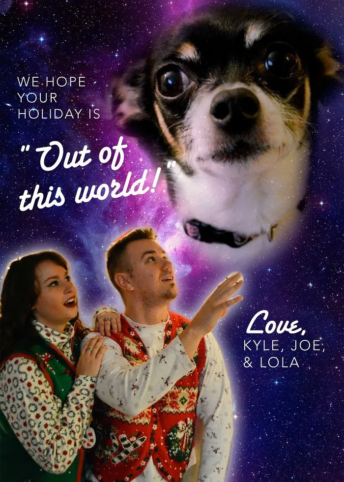 Shooting For Best Christmas Card, I Think We Nailed It