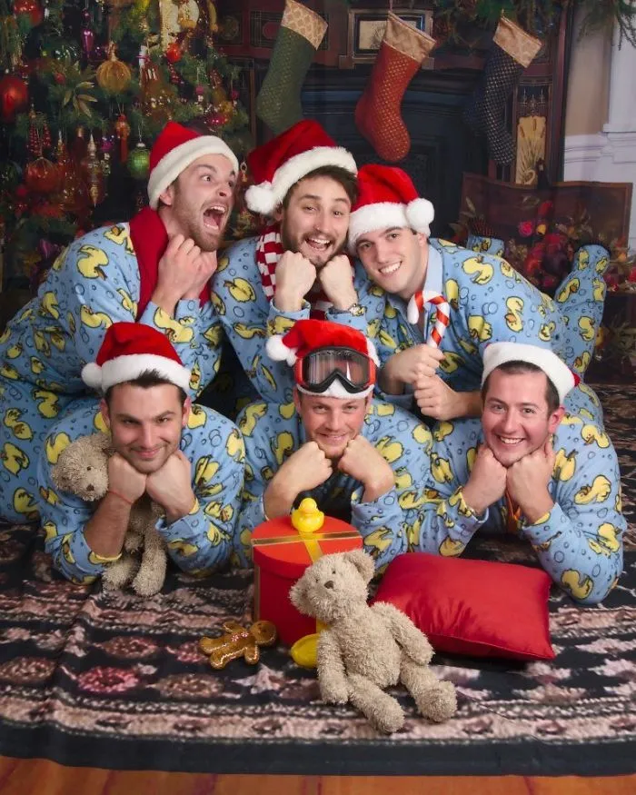 My Brothers Christmas Card With His "Friends"