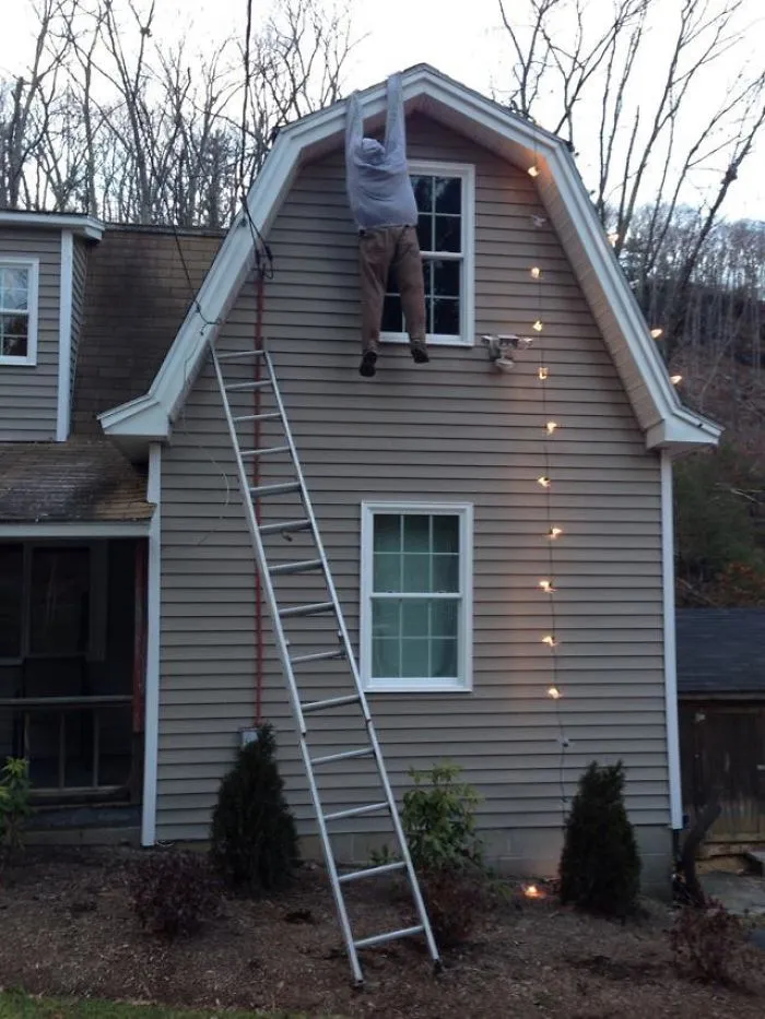 Neighbors' Outdoor Christmas Decorations.. Before The Cops Made Them Take It Down