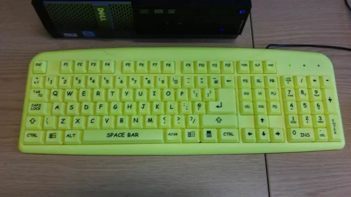 Teclado de Comic sans