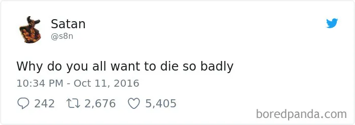 Turns Out Satan Has A Twitter Account, And It’s Hilarious As Hell