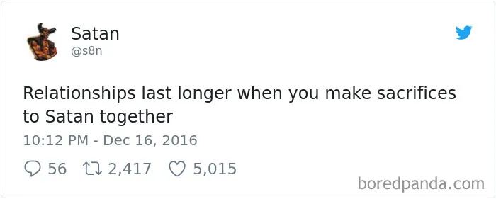Turns Out Satan Has A Twitter Account, And It’s Hilarious As Hell