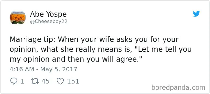 303 Funniest Tweets About Marriage Of 2017