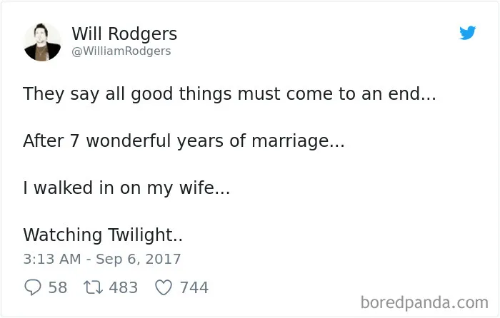 303 Funniest Tweets About Marriage Of 2017