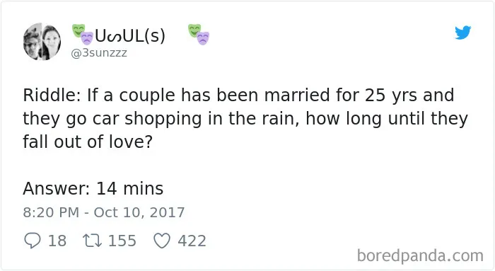 303 Funniest Tweets About Marriage Of 2017
