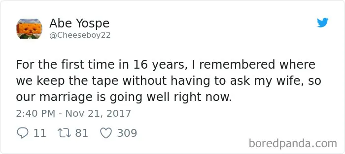 303 Funniest Tweets About Marriage Of 2017