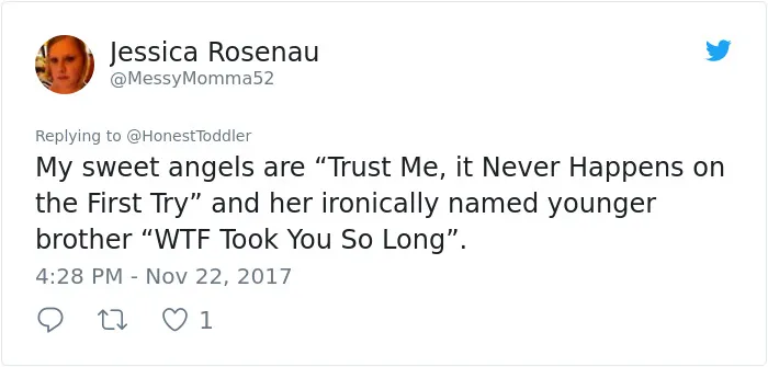 Brutally Honest Parents Share What Would Happen If They Named Kids After The Reason They Had Them, And It's Hilarious