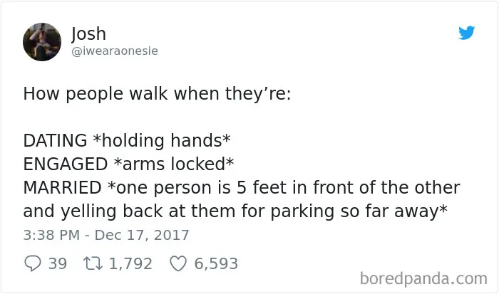 303 Funniest Tweets About Marriage Of 2017