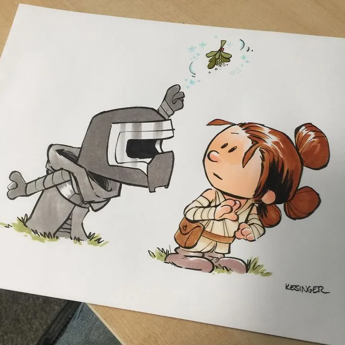 Disney Illustrator Combines Star Wars And Calvin & Hobbes, And The Result Is Adorable