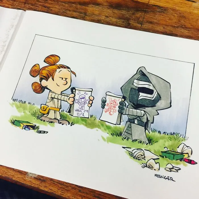 Disney Illustrator Combines Star Wars And Calvin & Hobbes, And The Result Is Adorable