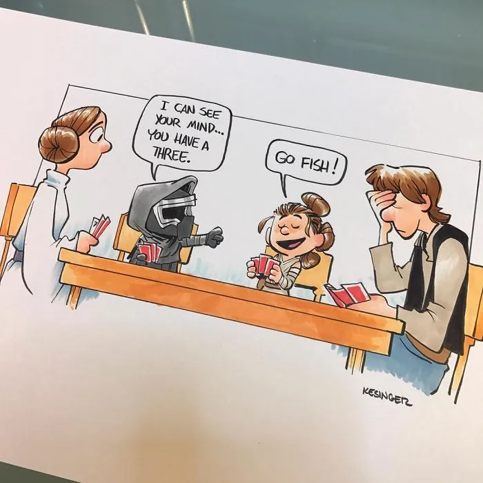 Disney Illustrator Combines Star Wars And Calvin & Hobbes, And The Result Is Adorable