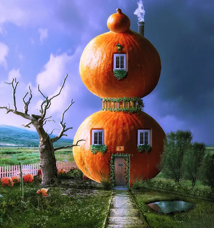 Artists Build Houses In Photoshop Using Everyday Objects And We Wouldn't Mind Living In Some Of Them