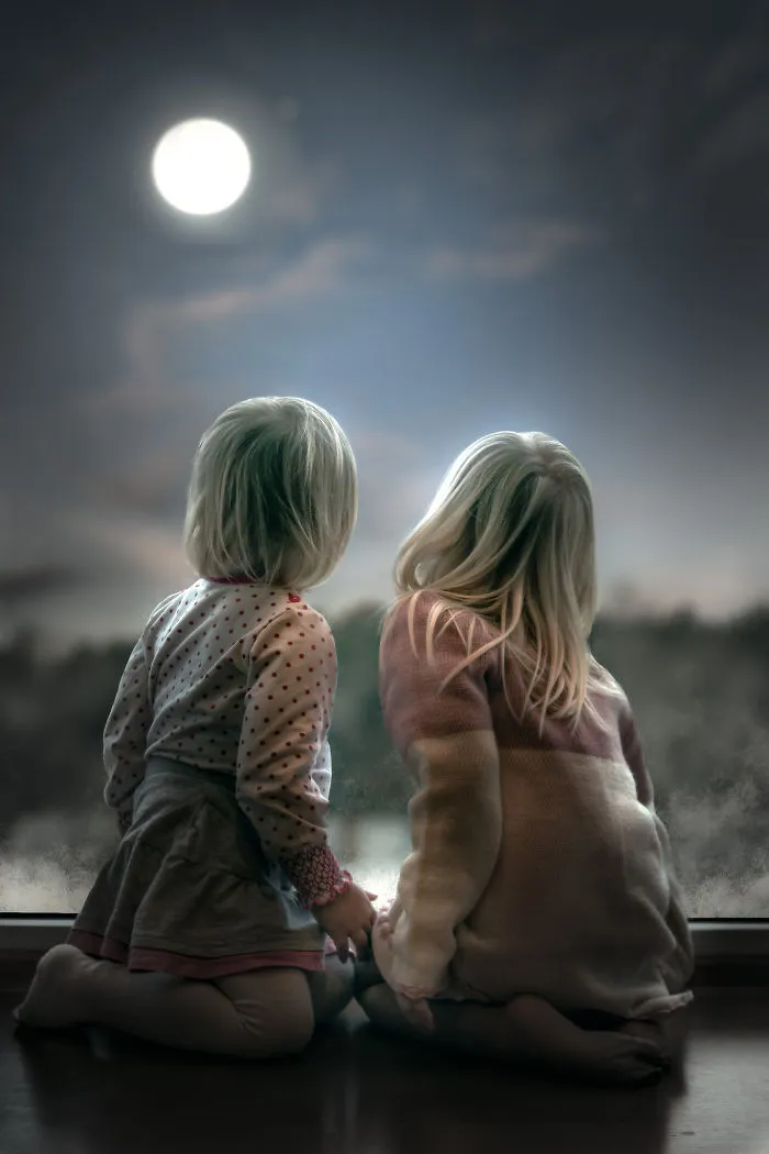 My Nieces Waiting For Santa