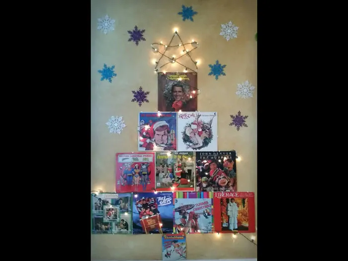 Record Album ‘Tree.’ I’ve Been Collecting Cheesy Christmas Albums With Silly Covers, And Made This With A Few Of Them.