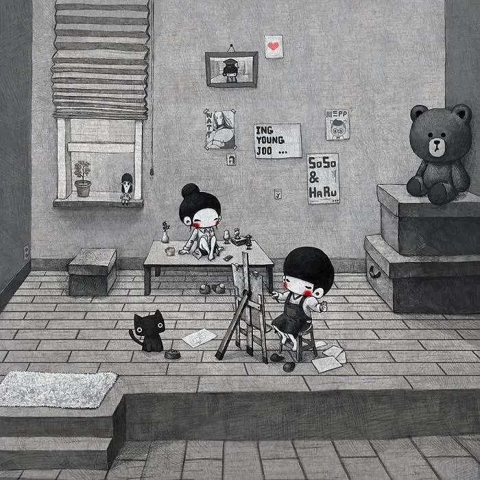 Couple-Illustrations-Soso-Haru-Yungjuju