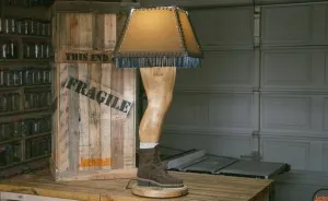 Guy Builds A Manly "Christmas Story" Leg Lamp And Here's How He Did It