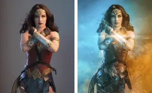 My Friend Made One Amazing Wonder Woman Cosplay Outfit Before And After Shots