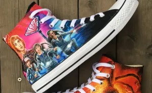 It Took Me More Than 40 Hours To Hand-Paint These Stranger Things Themed Shoes