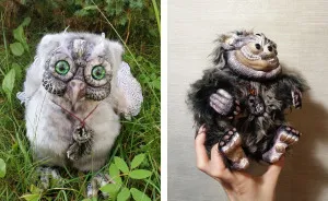 Author's Handmade Toys Of Polymer Clay And Artificial Fur