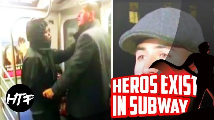 Man Punches Woman Over Seat On Subway – Watch As A Hero Refuses To Be A Bystander