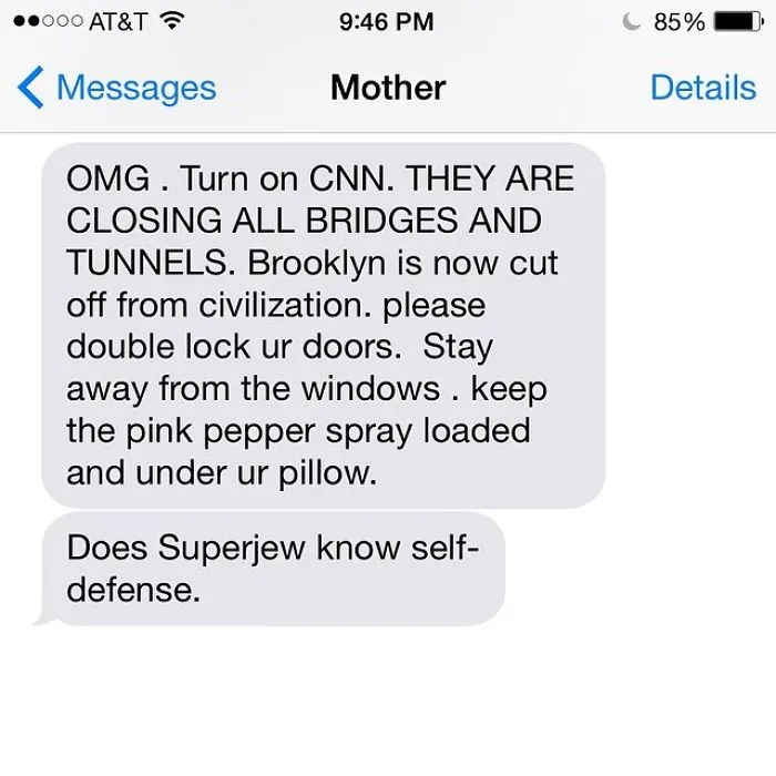 Daughter Posts Brutally Honest Texts That She Receives From Her Crazy Jewish Mother, And It's Hilarious