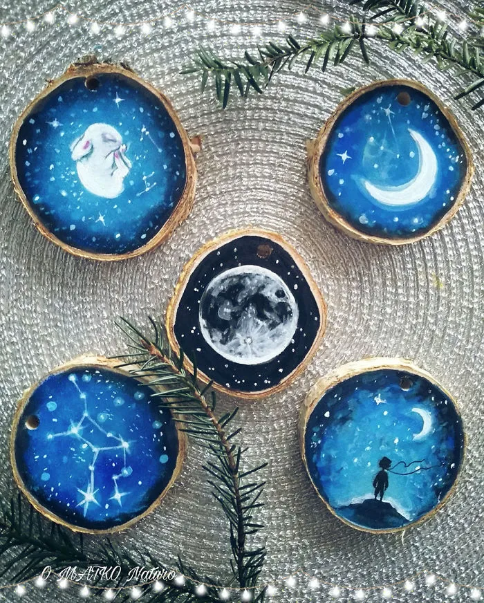 I Paint Animal Portraits On Slices Of Wood