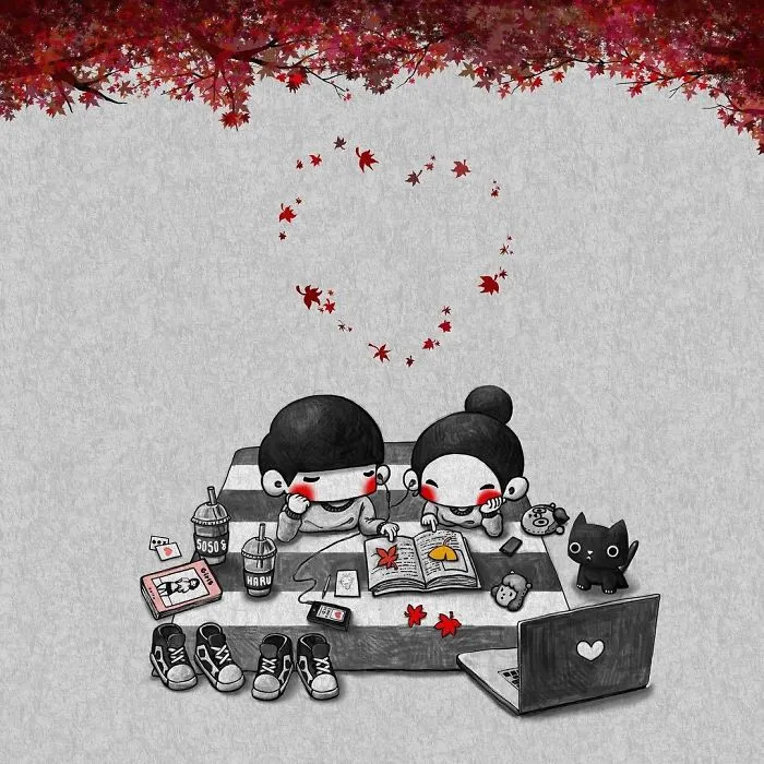 Couple-Illustrations-Soso-Haru-Yungjuju