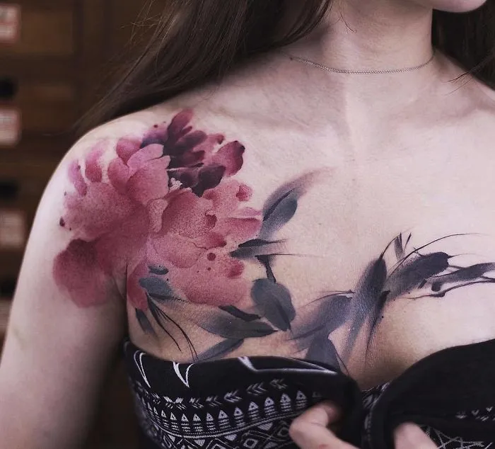 Estos tatuajes similares a acuarelas de Chen Jie te harán desear tener uno tú también