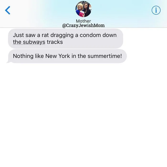 Daughter Posts Brutally Honest Texts That She Receives From Her Crazy Jewish Mother, And It's Hilarious