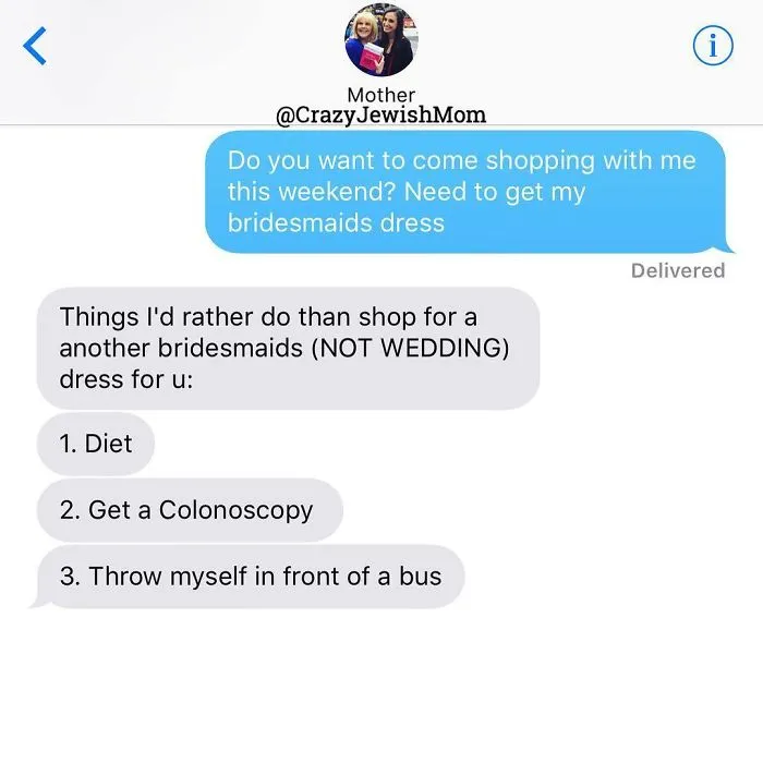 Daughter Posts Brutally Honest Texts That She Receives From Her Crazy Jewish Mother, And It's Hilarious