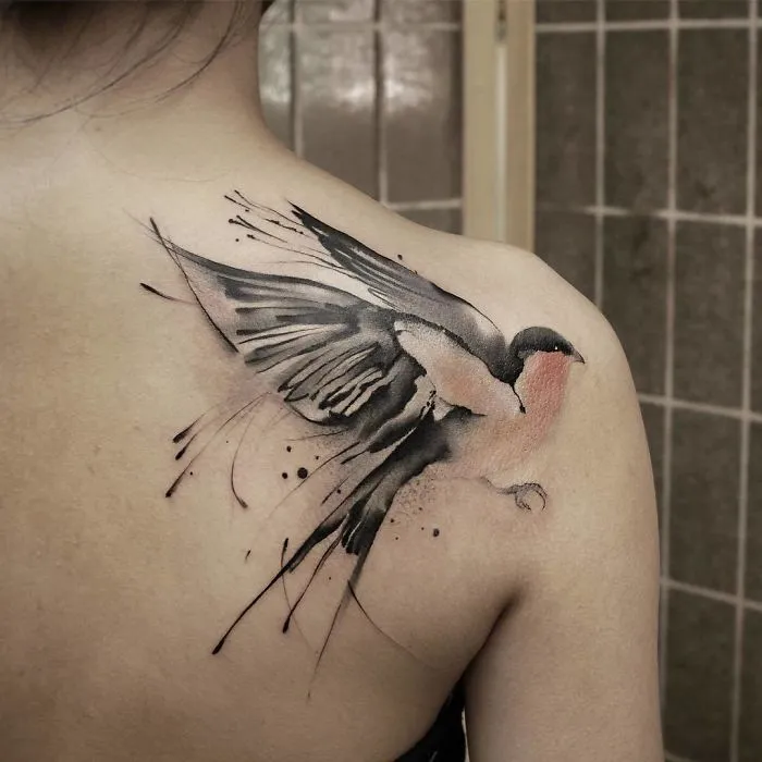 Estos tatuajes similares a acuarelas de Chen Jie te harán desear tener uno tú también