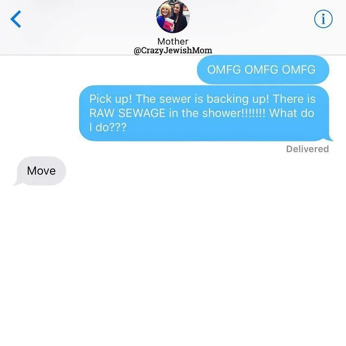 Daughter Posts Brutally Honest Texts That She Receives From Her Crazy Jewish Mother, And It's Hilarious