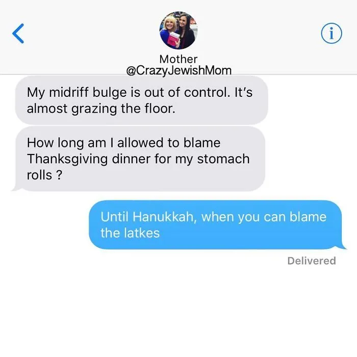 Daughter Posts Brutally Honest Texts That She Receives From Her Crazy Jewish Mother, And It's Hilarious