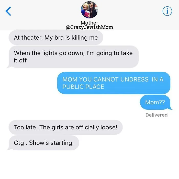 Daughter Posts Brutally Honest Texts That She Receives From Her Crazy Jewish Mother, And It's Hilarious
