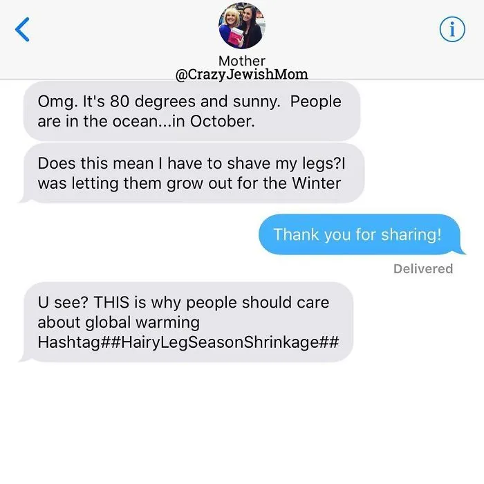 Daughter Posts Brutally Honest Texts That She Receives From Her Crazy Jewish Mother, And It's Hilarious