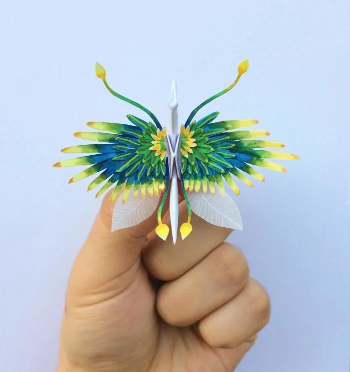 I Folded And Decorated An Origami Crane Every Day, For 1000 Days