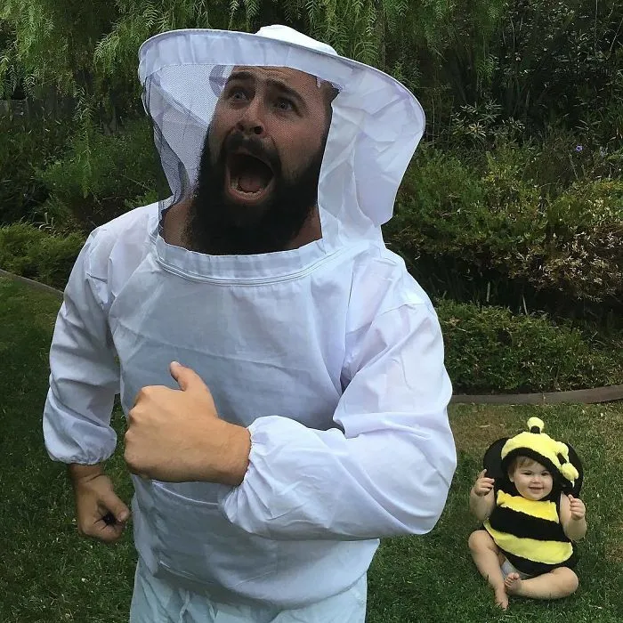 Dad Takes Hilarious Pics With His Baby Girl In Costumes And They're Just Too Adorable